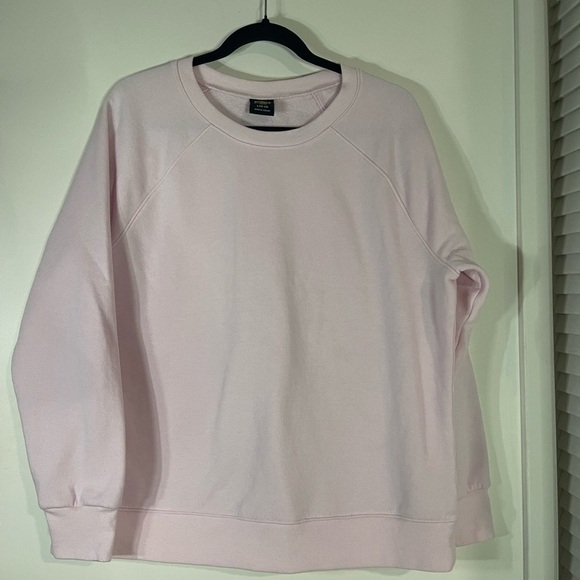 Athletic Works Sweaters - Athletic Works Women's Light Pink Crewneck Sweater